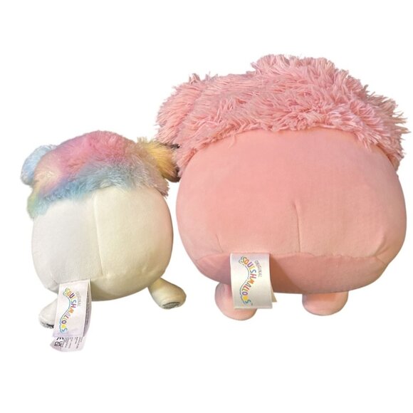 Set Of Two Bigfoot Squishmallows Plush 8" Brinna 6" Zaylee Kellytoy Soft & Cuddl - Picture 2 of 5